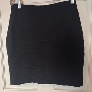 Express Black Stretchy Bandage Skirt - Bodycon - Size 8 - 2010 / 2010s